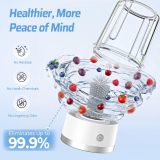 Electric Fruit and Vegetable Washer Machine, Fruit Cleaner Spinner Machine with OH-ion Purification Technology, Suitable for Small Fruits Such as Blueberries, Cherry Tomatoes, and Raspberries