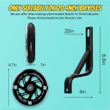 PRUNUS Flash BIKE Training Wheels for 12 14 16 18 20 Inch.Training Wheels for Kids Bike is Heavy Duty.Bicycle Training Wheel is Suitable Single Speed Bike