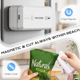 Rechargeable Mini Bag Sealer, 3 Adjustable Levels Heat Sealer with Cutter & Magnet, Portable Bag Resealer for Chip, Plastic & Mylar Bags - Gift for Women Mom Wife Men Dad Husband Friends.