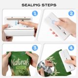Rechargeable Mini Bag Sealer, 3 Adjustable Levels Heat Sealer with Cutter & Magnet, Portable Bag Resealer for Chip, Plastic & Mylar Bags - Gift for Women Mom Wife Men Dad Husband Friends.
