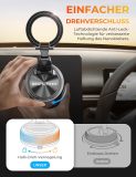 Detachable Magnetic Car Phone Holder for MagSafe, Vacuum Suction Cell Phone Car Mount with Ultra Strong Magnetic, 900° Adjustable Dashboard & Windshield Phone Holder for iPhone 17-12