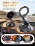 Detachable Magnetic Car Phone Holder for MagSafe, Vacuum Suction Cell Phone Car Mount with Ultra Strong Magnetic, 900° Adjustable Dashboard & Windshield Phone Holder for iPhone 17-12