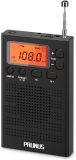PRUNUS J-125 Pocket AM/FM Radio with 198 Presets, Alarm & Sleep Timer