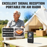 PRUNUS J162 Pocket Radio AM FM with Bluetooth Earphone Output