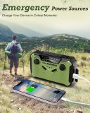 PRUNUS J-369 Emergency Hand Crank Radio with Solar & LED Flashlight (US & CA, etc.: Includes WB)
