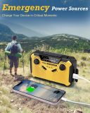 PRUNUS J-369 Emergency Hand Crank Radio with Solar & LED Flashlight (US & CA, etc.: Includes WB)