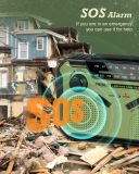 PRUNUS J-369 Emergency Hand Crank Radio with Solar & LED Flashlight (US & CA, etc.: Includes WB)