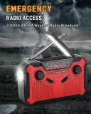 PRUNUS J-369 Emergency Hand Crank Radio with Solar & LED Flashlight (US & CA, etc.: Includes WB)