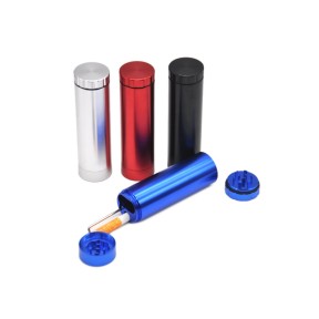 NovaBong released cosy momen Aluminum alloy herb Grinder Dugout Pipe Case With Storage Room multi colors