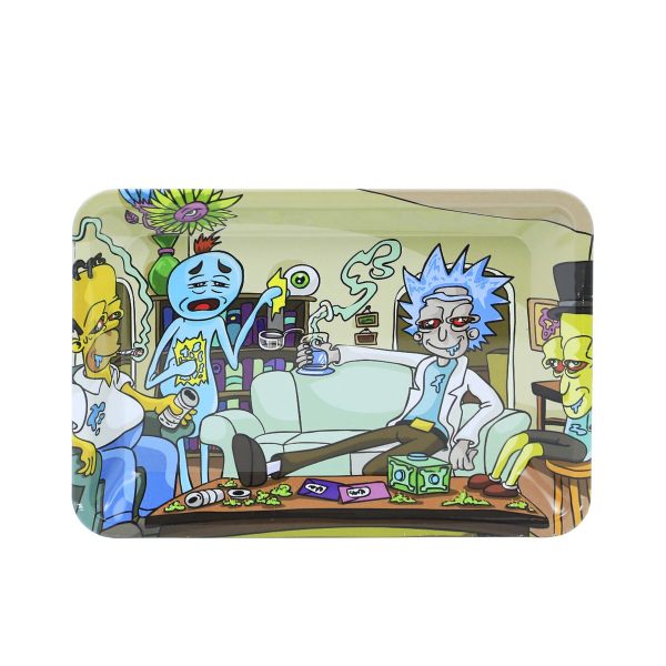 Homer & Morty Metal Rolling Tray | 7 inch *5 inch