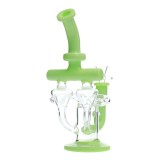 Nova Glass 9.2 inch Green double Recycler Dab Rig