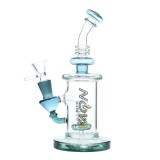 Nova Glass 7.8 inch colored mini Dab Rig with matrix perc Glass Water Pipe