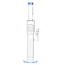 Nova Glass 20 inch Colored with arm tree straight tube with matrix filter Glass Bong