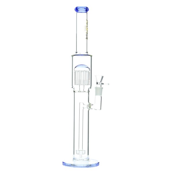 Nova Glass 20 inch Colored with arm tree straight tube with matrix filter Glass Bong