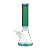 Nova Glass 14 inch Colored ice Pinched tube Beaker Bong