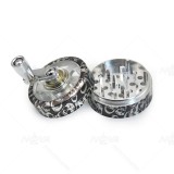 NovaBong released latest design Skull Color Printer tobacco Herb Grinder Aluminium Alloy Hand operate Weed Crusher with multi colors