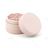 NovaBong offer  new design 3 layer aluminum alloy  tobacco herb grinder coated with silicone diameter 40mm wholesale