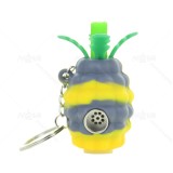 2.5 inch Pineapple Silicone Hand Pipe with Keychain
