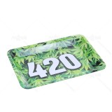 Celebrate 420 painting Metal Rolling Tray   7 inch *5 inch