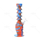 8 inch Colored SKULL extended Silicone Bong With Quartz Banger/ Bong Bowl