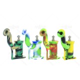 6.5 inch New Portable Silicone Dab Rig With titanium nail
