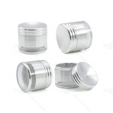 NovaBong new style 4 layer aluminum alloy herb grinder 2.5 inches transpearent bottom cover convave and top convave cover