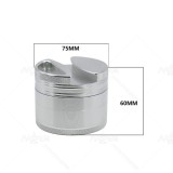 NovaBong multi colors Diameter 75mm 4 Layers Aluminum Alloy Tobacco herb Grinder with top cover gap design