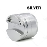NovaBong multi colors Diameter 75mm 4 Layers Aluminum Alloy Tobacco herb Grinder with top cover gap design