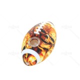 4 inch Graphic Football Silicone Hand Pipe With glass Bowl-Assorted Colors