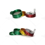 NovaBong arrived new style 4 layer aluminum alloy rainbow colors herb grinder with hand operate easy function