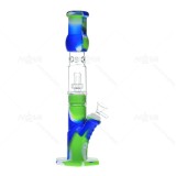 12.5 inch colorful Silicone Bong with Glass Tree Perc Thick bowl