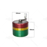 NovaBong arrived new style 4 layer aluminum alloy rainbow colors herb grinder with hand operate easy function