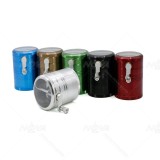 NovaBong new 2.5 inches 4 layer aluminum alloy tobacco grinder with multi colors and side hand operate rolling function