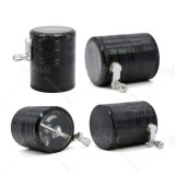 NovaBong new 2.5 inches 4 layer aluminum alloy tobacco grinder with multi colors and side hand operate rolling function