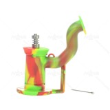 6.5 inch New Portable Silicone Dab Rig With titanium nail