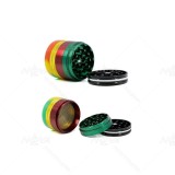 NovaBong offer colorful 5 layer aluminum alloy concave silicone bottom cover with diameter 63mm herb grinder wholesale