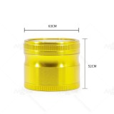NovaBong new style diameter 63mm big aluminum alloy 4 layer with top clear lightning herb grindern crusher