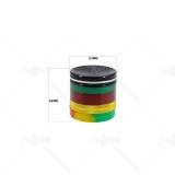 NovaBong offer colorful 5 layer aluminum alloy concave silicone bottom cover with diameter 63mm herb grinder wholesale