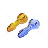Babysbreath Hand Pipe in colors Amber/Blue/Green/Pink/Crystal  4 inch Length