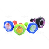 2 inch Colored polygon Silicone Bong bowl 14mm/18mm