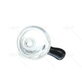Small glass bowl Piece  with Black handle
