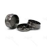 NovaBong offer New design 4 layer zinc alloy tobacco herb grinder with diamond shaped chamferd side concave drum type diameter 63mm