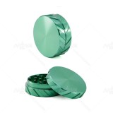 NovaBong 4 colors with 2 layer aluminum alloy diameter 56mm tyre-stamp shape tobacco herb grinder wholesale