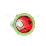 14MM Male Green salient point on Red Bong Bowl