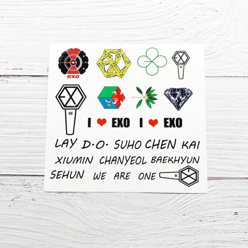 Us 1 04 Gu077 Bts Nct Twice Blackpink Got7 Exo Tattoo Sticker M Love Dropship Com Download blackpink official logo text in hd, jpg, jpeg, png (transparent), color code and blackpink 1. m love dropship com