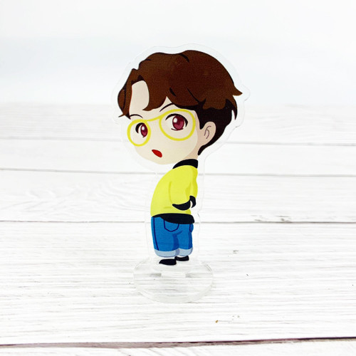 Us 2 31 Gu165 House Of Bts Bangtan Boys Flash Shop Cartoon Desktop Decoration Stand Up Acrylic Cards M Love Dropship Com