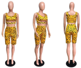 SC Sexy Printed Crop Tops And Shorts 2 Piece Sets QZX-6052