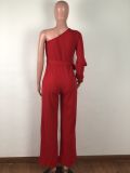 Sexy One Shoulder Hollow Out Jumpsuit OSM-6074