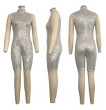 SC Sequined Sleeveless Bodycon Playsuit SMR-9162