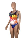SC Sexy Printed One Piece Swimsuits LM-8055